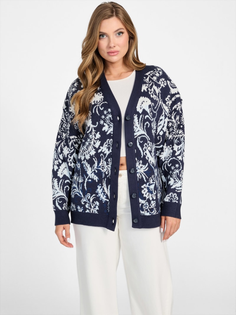GUESS® Eco Melinda Jacquard Cardigan