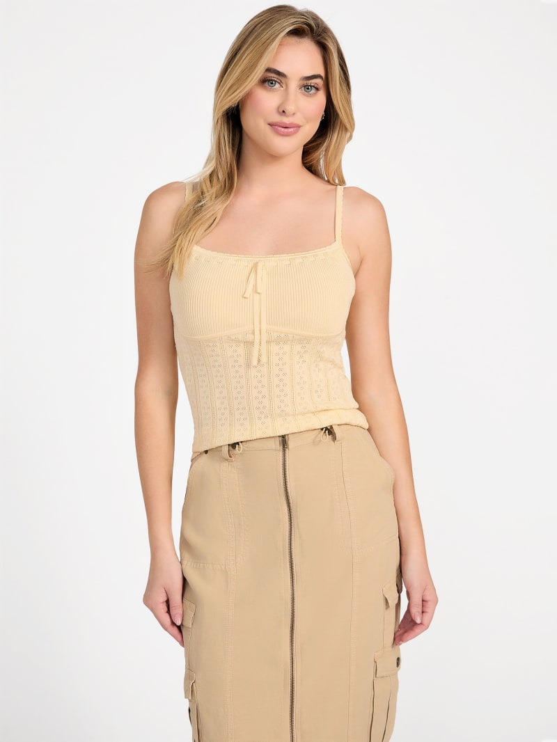 Reina Pointelle Sweater Cami | GUESS Reina Pointelle Sweater Cami | GUESS