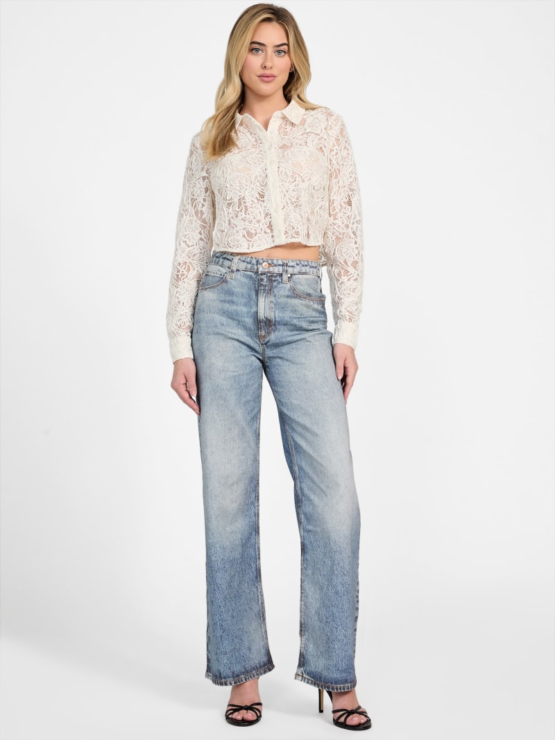 Eco Wide Leg Denim Jeans - thumbnail 2