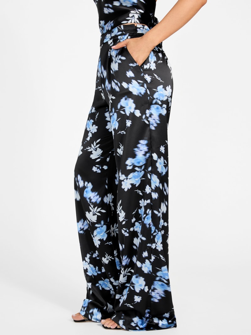 JANETパンフレット Josette Floral Satin Pants | GUESS
