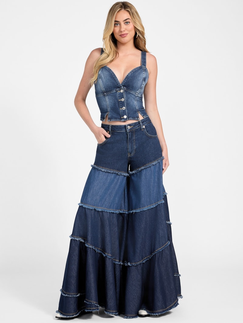 Cathy Denim Bustier | GUESS
