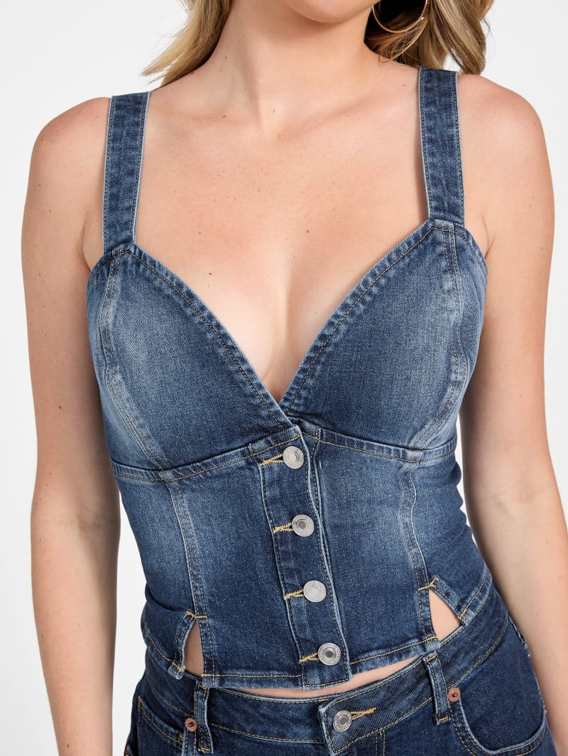 Cathy Denim Bustier - thumbnail 3