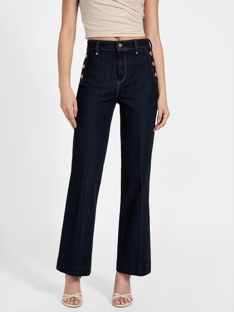 【PORTERNA】Plddy Washing Flared Jeans Eco Faye Sailor Flared Jeans | GUESS