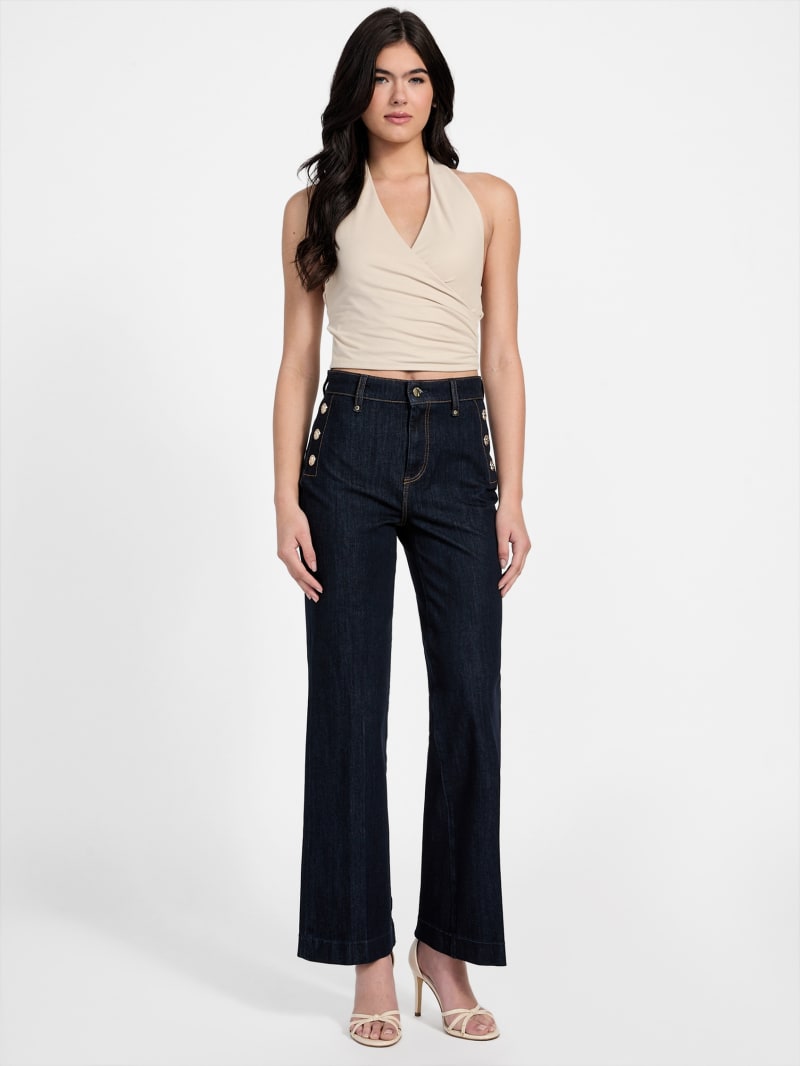 Eco Faye Sailor Flared Jeans | GUESS Canada
