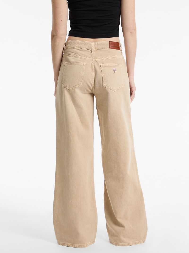 デニム・ジーパン ETRO Woman Jeans Beige WRNB0002AK408 X0820 Eco G11 Wide-Leg Jeans | GUESS Canada