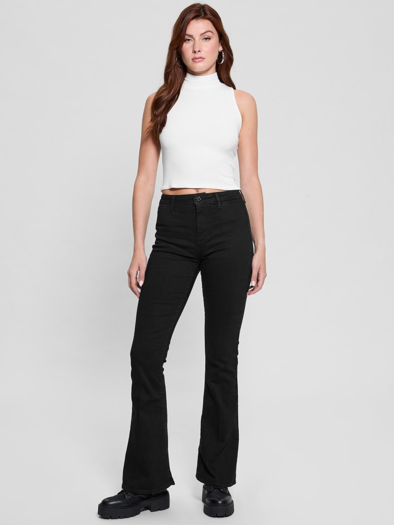 ★Belle★ Eco Belle High-Rise Flared Jeans | GUESS Canada
