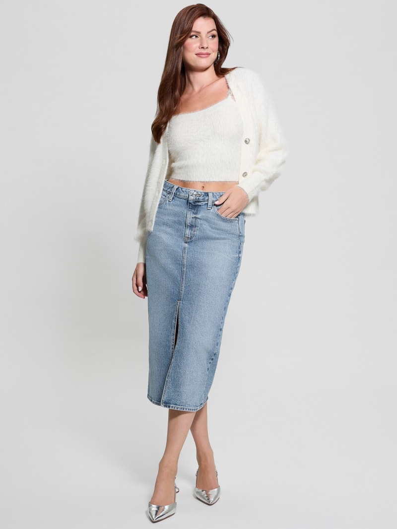 ROLAROLA★大人気★DENIM MIDI SKIRT Crush Denim Full Midi Skirt Blue Moon Online | Zimmermann