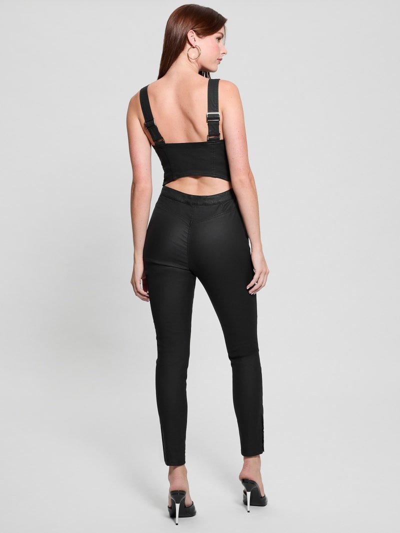パンツ DENIM&SUPPLY RL black rayon jumpsuit Z Supply Beachside Smocked Jumpsuit In Black Rayon | Red Dress
