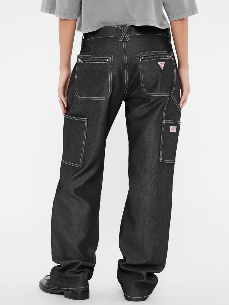 GUESS Originals Metallic Zip Carpenter Jeans | GUESS