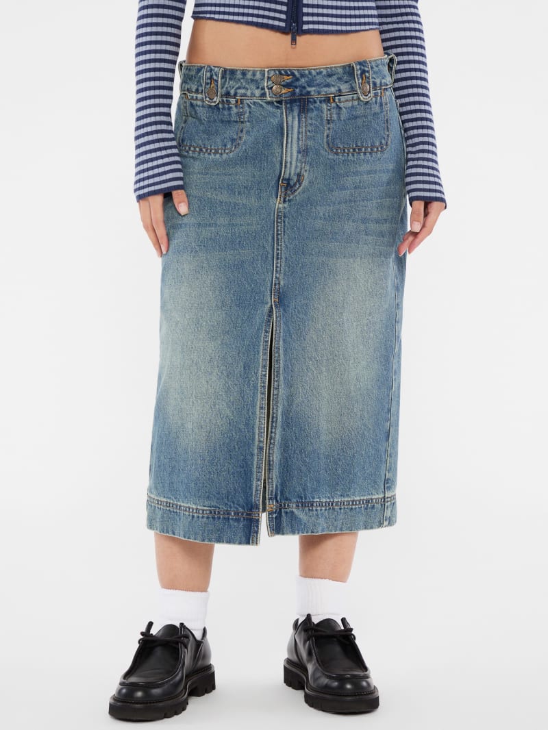 GUESS Originals Denim Midi Skirt | GUESS