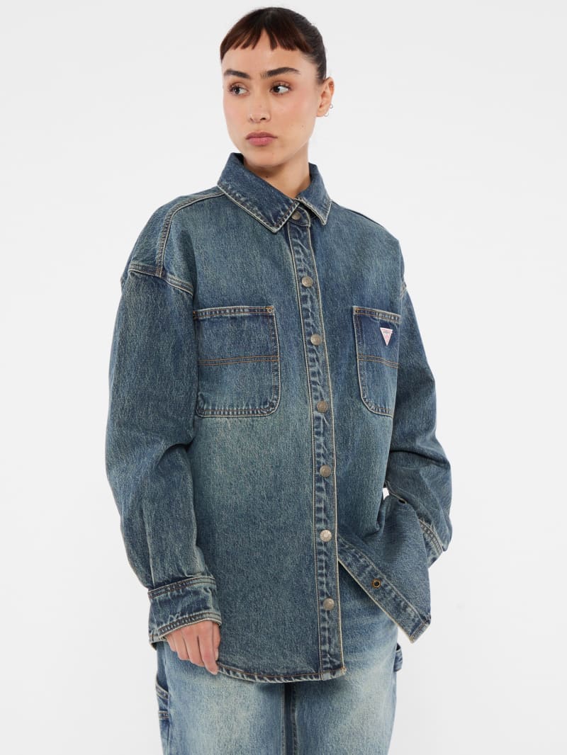 【在庫一掃】 GUESS Originals GUESS | Shirt Denim Oversized Carpenter ジャケット・アウター