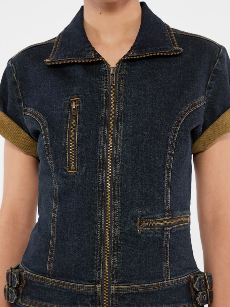 GUESS Originals Utility Denim Zip Dress | GUESS