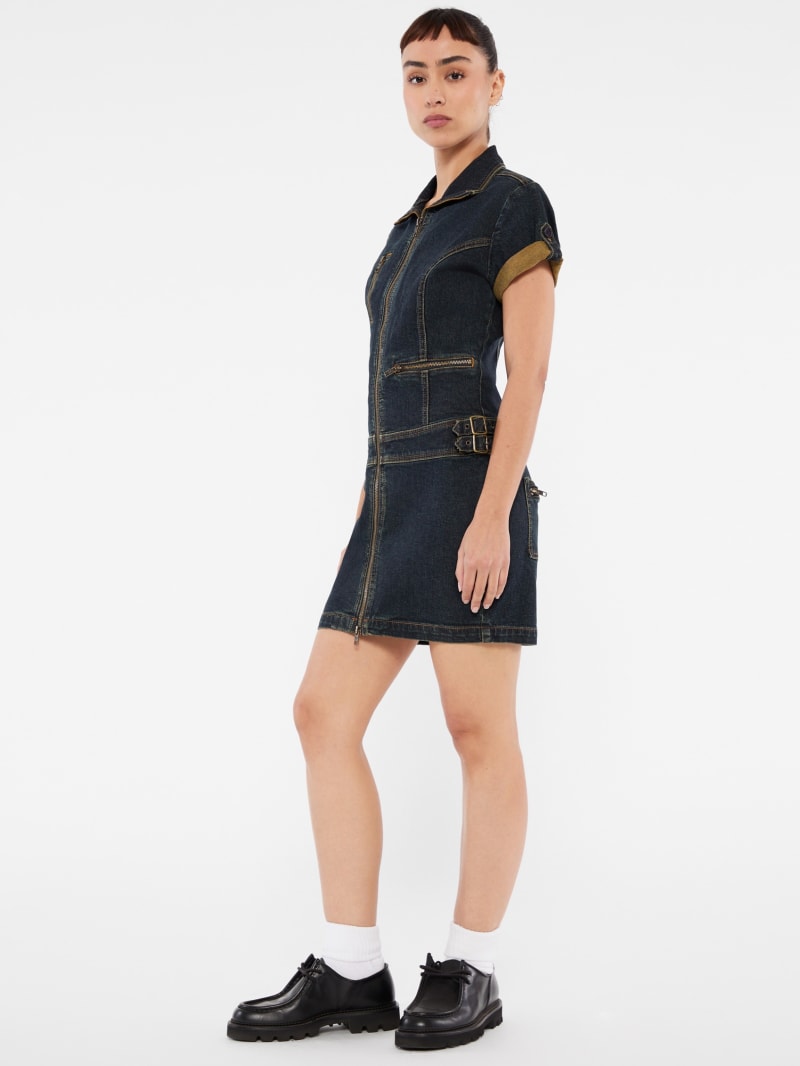 GUESS Originals Utility Denim Zip Dress | GUESS