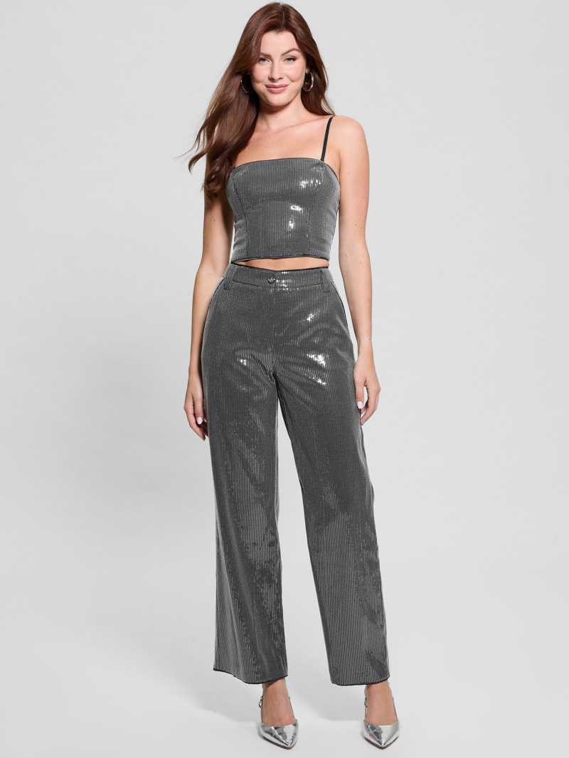 Cassia Sequined Bustier Top - thumbnail 2