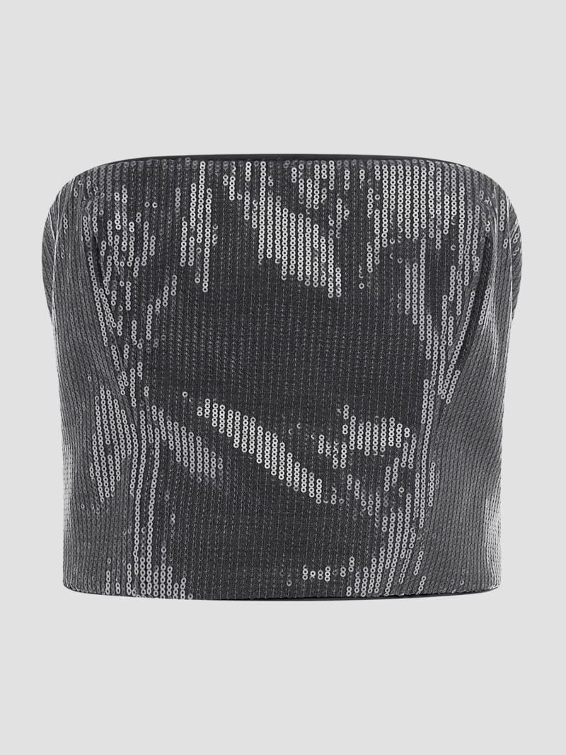 Cassia Sequined Bustier Top - thumbnail 3