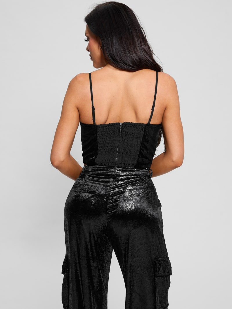 Jolie Velvet Crop Cami | GUESS Jolie Velvet Crop Cami | GUESS