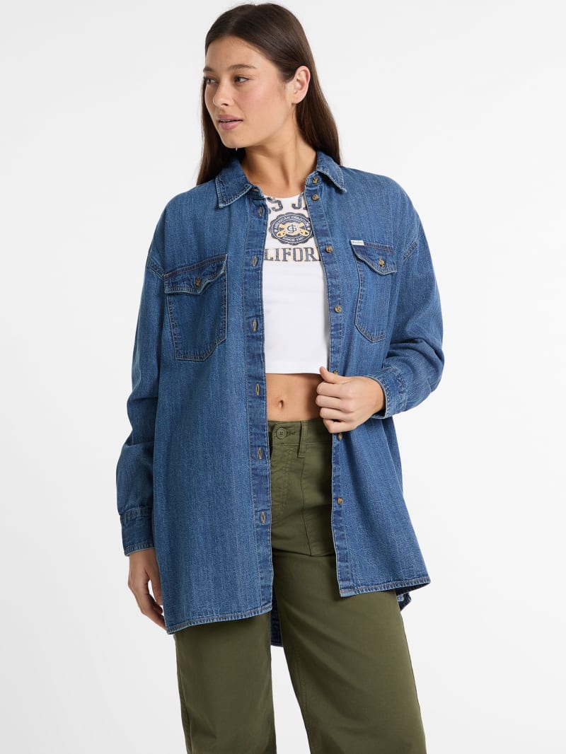 美品 AMERI MINMAL DENIM SHIRT スリット コットン - メルカリ