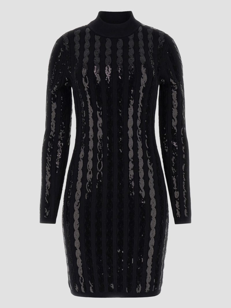 Guess black sequin dress discount