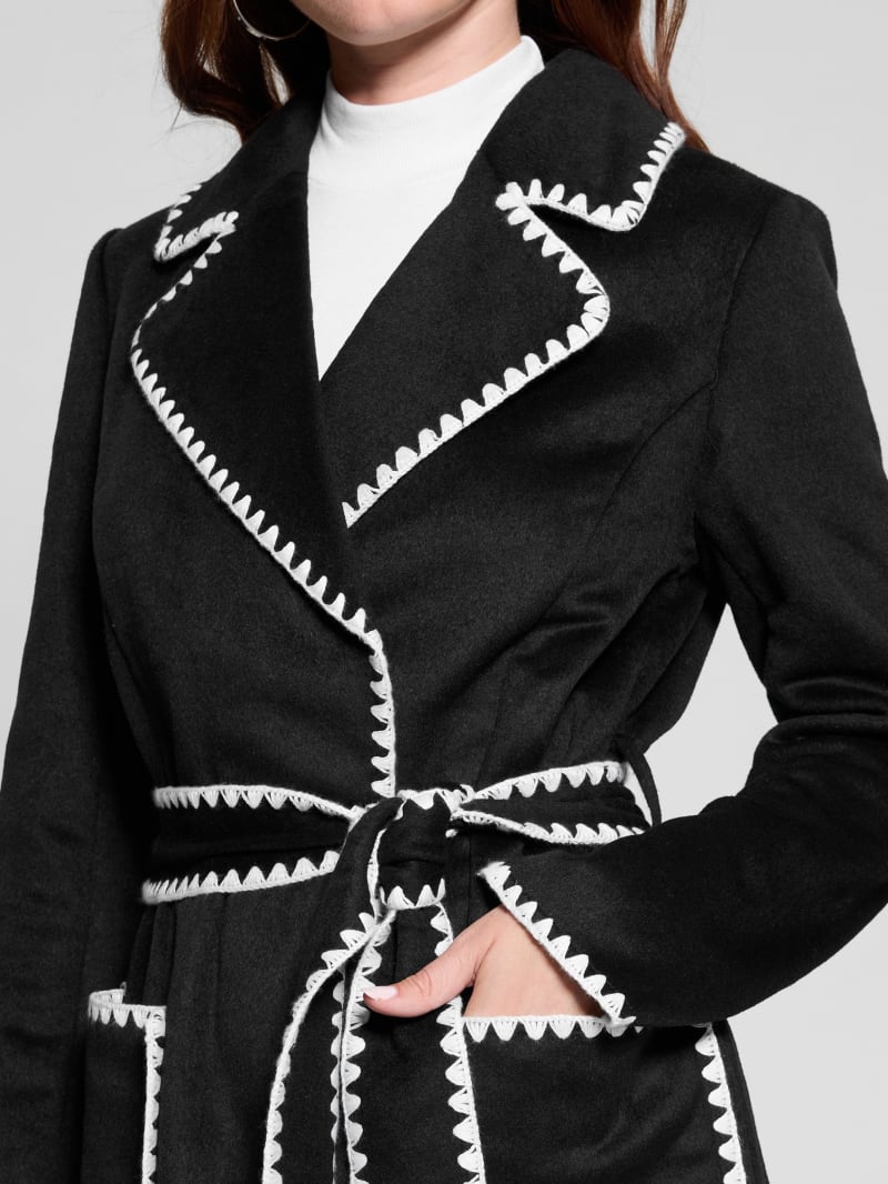 Eco Victoire Wool-Blend Coat | GUESS