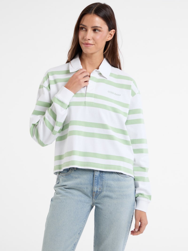 Eco Striped Rugby Polo Shirt | GUESS Jeans