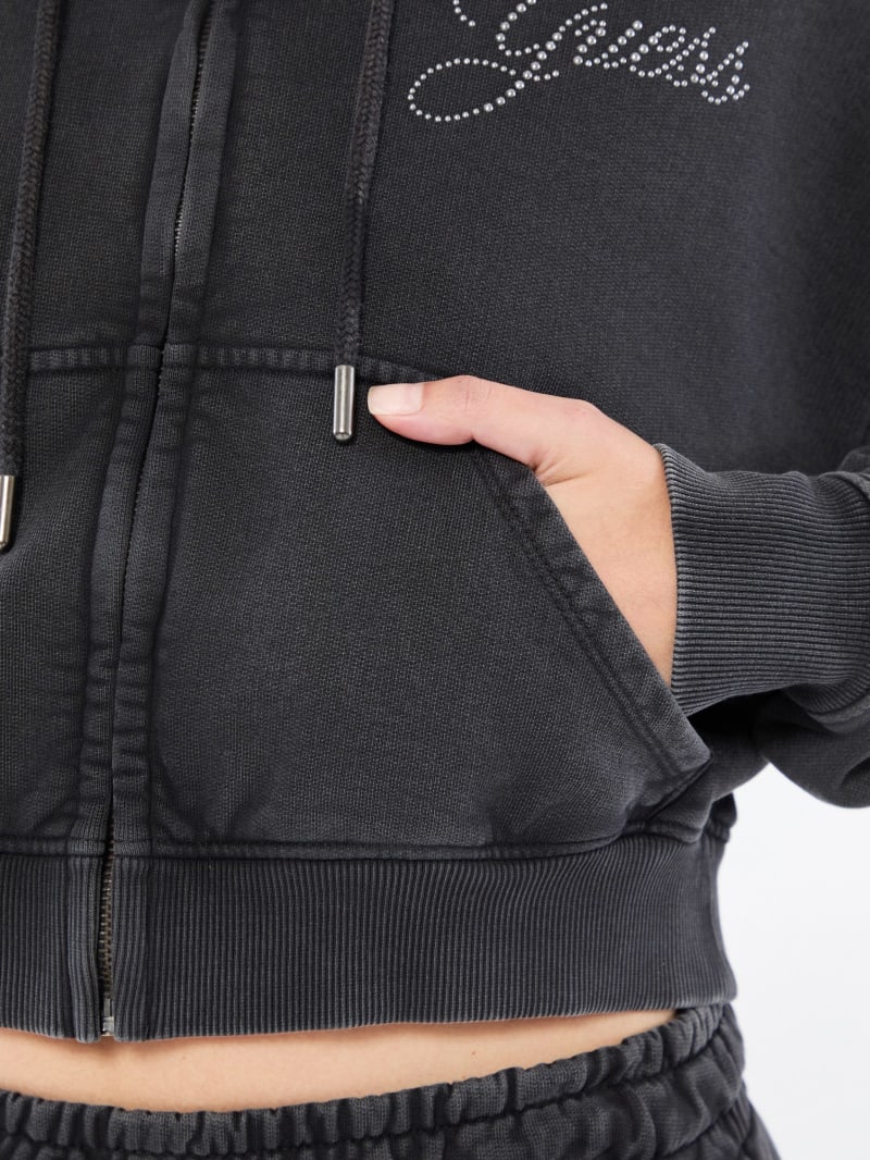 トップス rhinestone crop sweat (gray) トップス rhinestone crop sweat (gray) トップス rhinestone