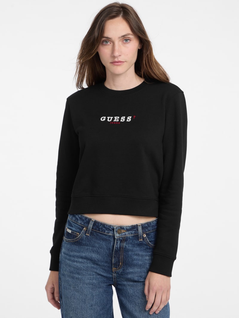 Guess black sweatshirt cheap