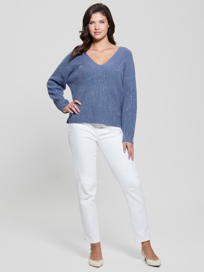 Lorien Rhinestone Sweater | GUESS