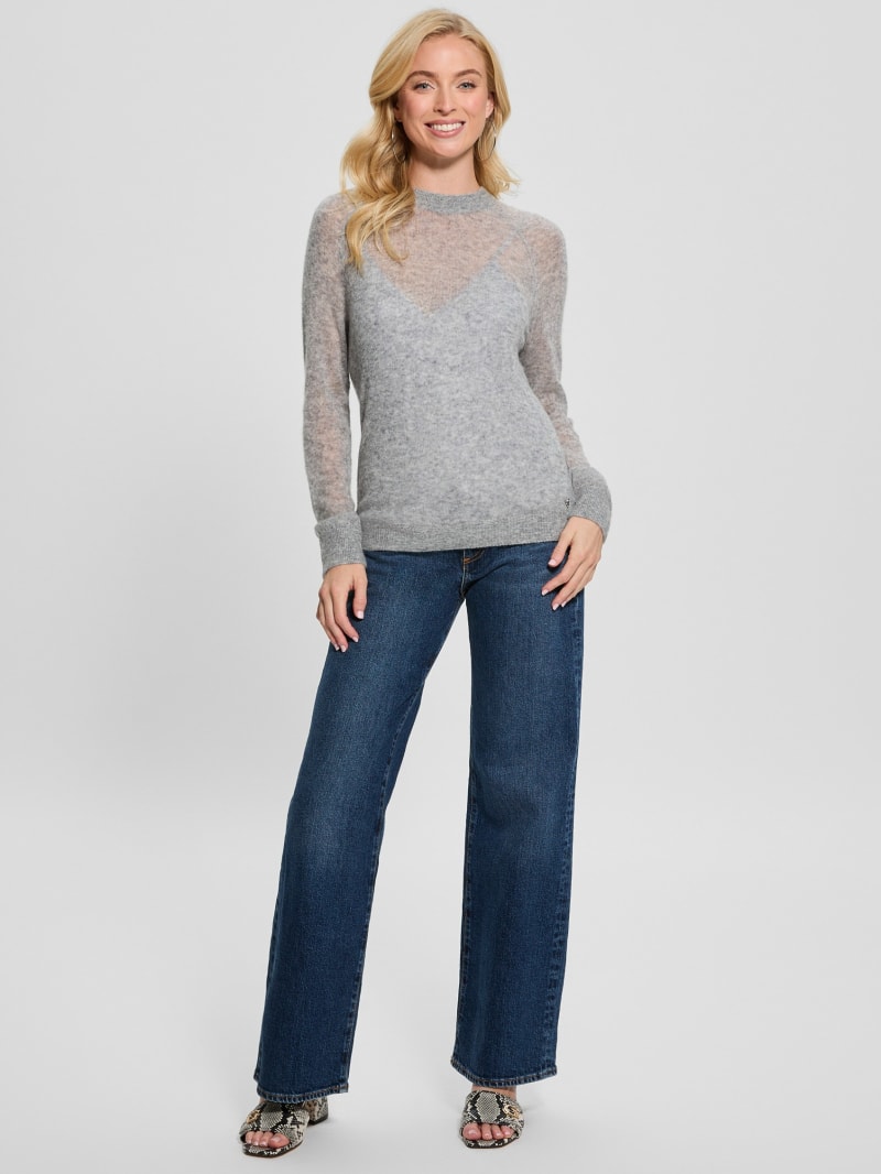 Acne Studios - Cadigan yak wool - fitted fit - Greige melange