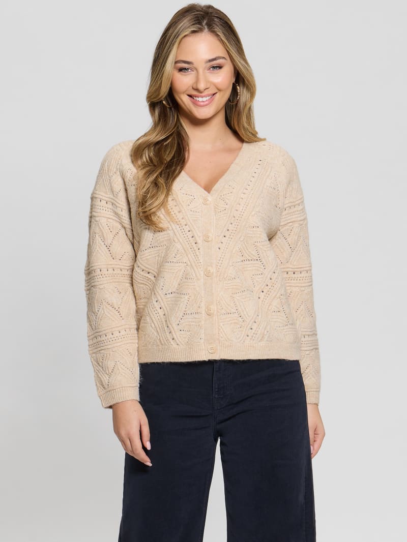 Amelia Pointelle Cardigan - thumbnail 4