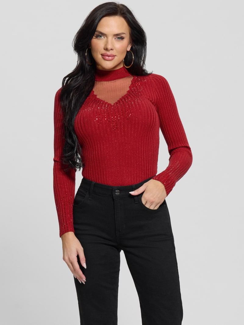 Alice Rhinestone Sweater Top