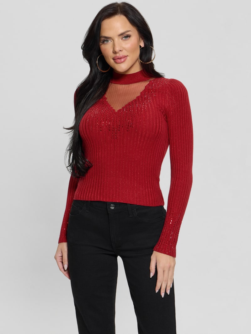 Alice Rhinestone Sweater Top