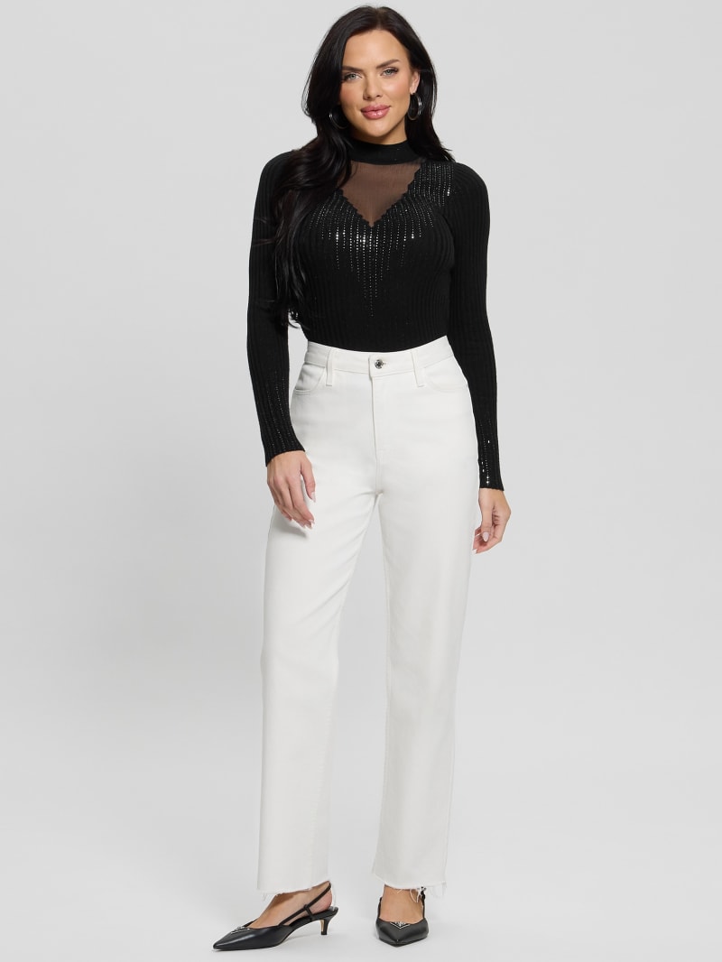 Alice Rhinestone Sweater Top | GUESS