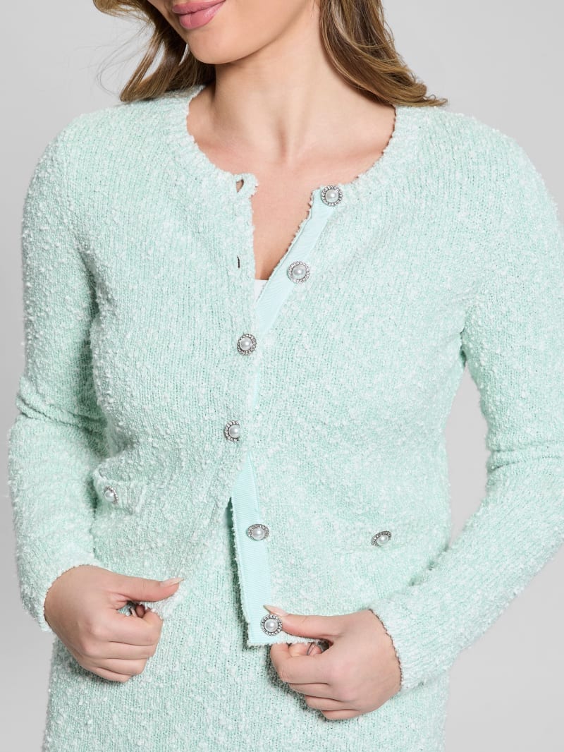 Eco Dorothy Bouclé Cardigan | GUESS