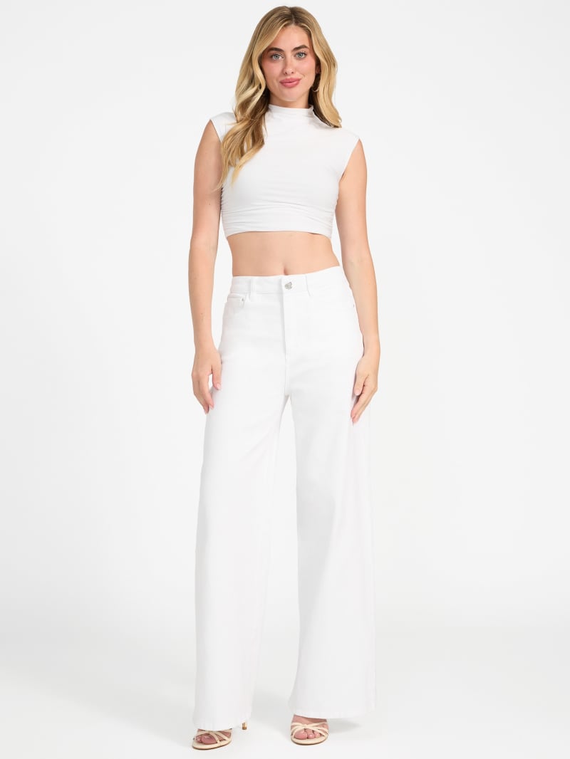 パンツ White jeans guess new Mardi Wide Leg Jeans | GUESS