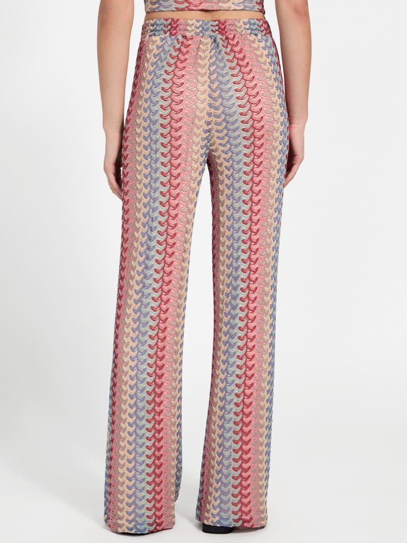 【HI FI FNK】Lowe Wide Trousers Medium Y2K Red Low Rise Wide Leg Flares – Flying Apple Vintage