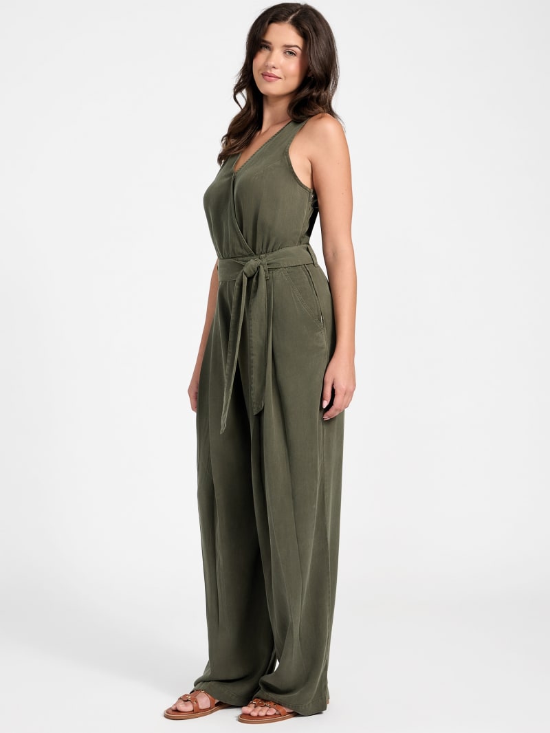 Madelyn Sleeveless Twill Jumpsuit