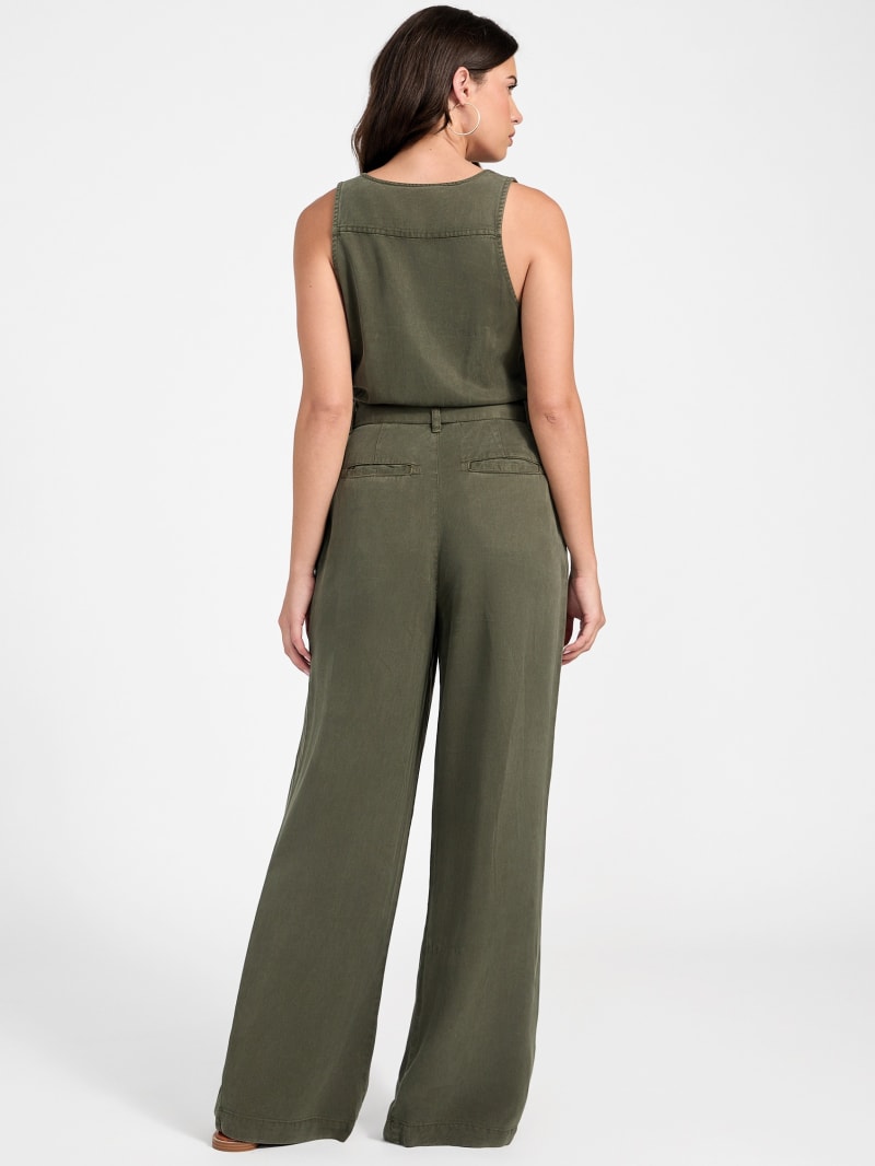 Madelyn Sleeveless Twill Jumpsuit