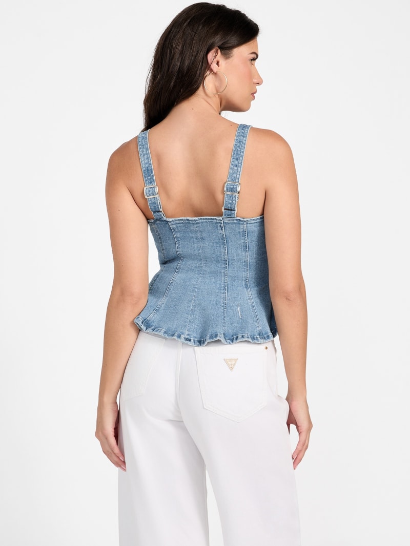 Anika Denim Peplum Top