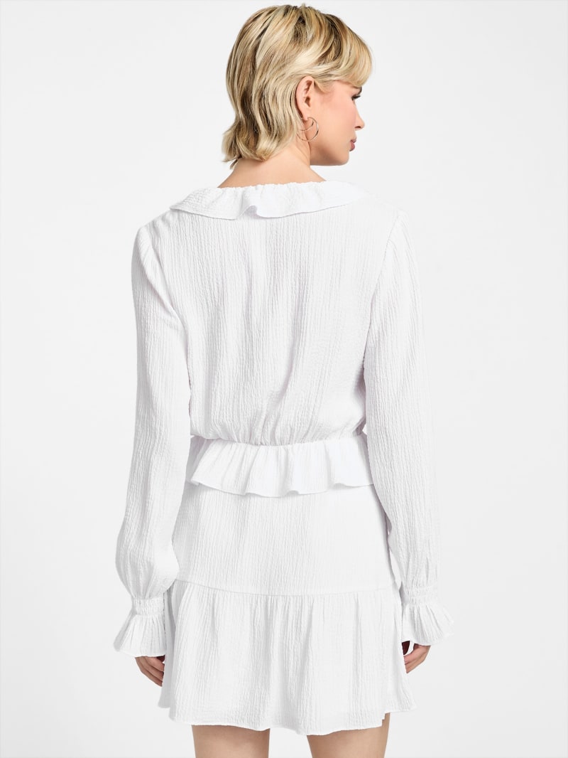 新品未使用　OHGA RUFFLE SHOULDER ホワイト OHGA】新品未使用 RUFFLE SHOULDERホワイト