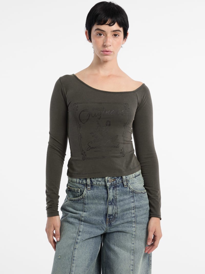 GUESS® GUESS Originals Off-the-Shoulder Tee