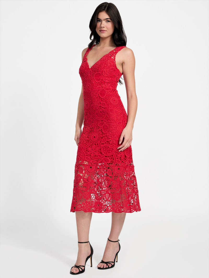 ワンピース PAROSH Women Mid Skirts D725473RELUR24 009 ROSSO Red P.A.R.O.S.H. | Orange Women's Midi Skirt | YOOX