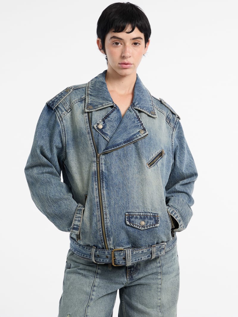 GUESS Originals Denim Motorcycle Jacket, image size:800x1066