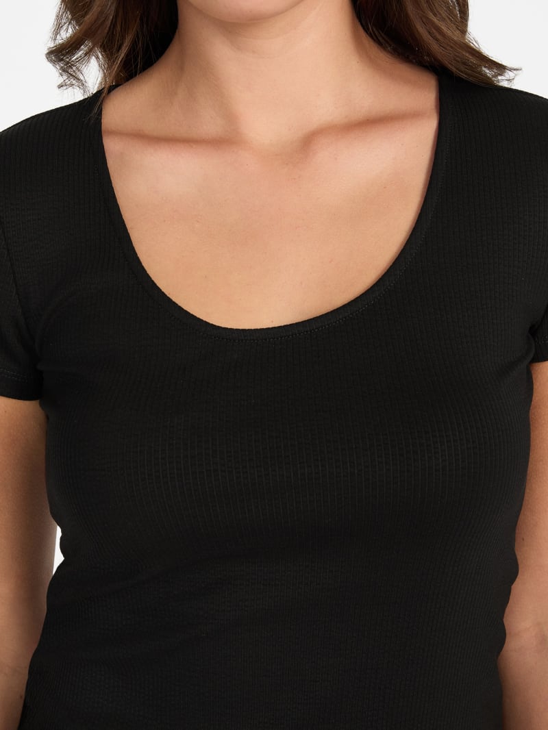 Eco Lena Ribbed Top | GUESS Canada