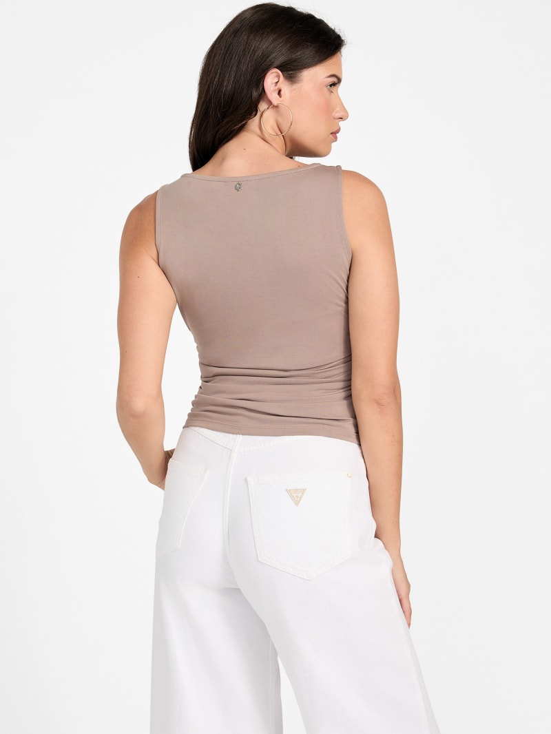 Eco Shirred Ciena Tank Top | GUESS Canada