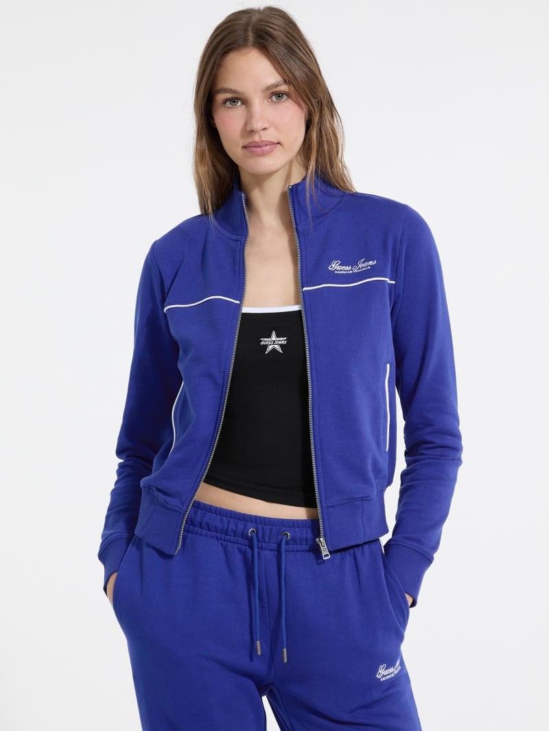 Embroidered Active Zip Sweatshirt