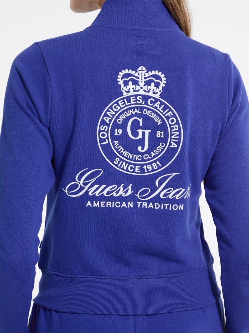 Embroidered Active Zip Sweatshirt