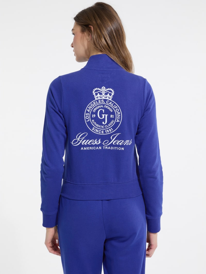 Embroidered Active Zip Sweatshirt Women | GUESS Jeans®