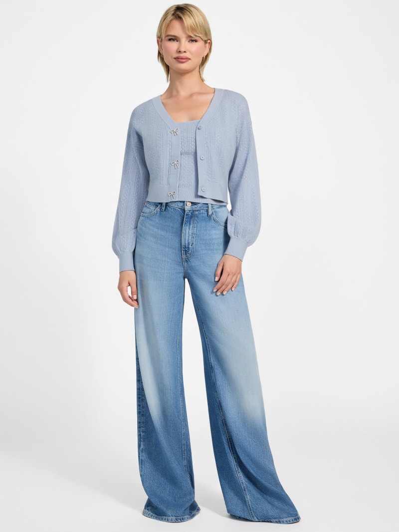 GUESS® Eco Lyla Bow Cardigan Sweater
