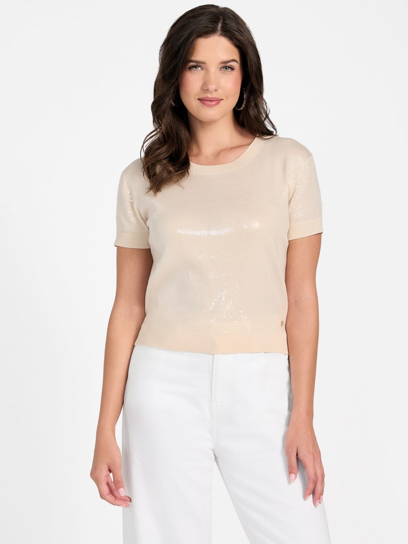 Crewneck Juniper Sequin Sweater