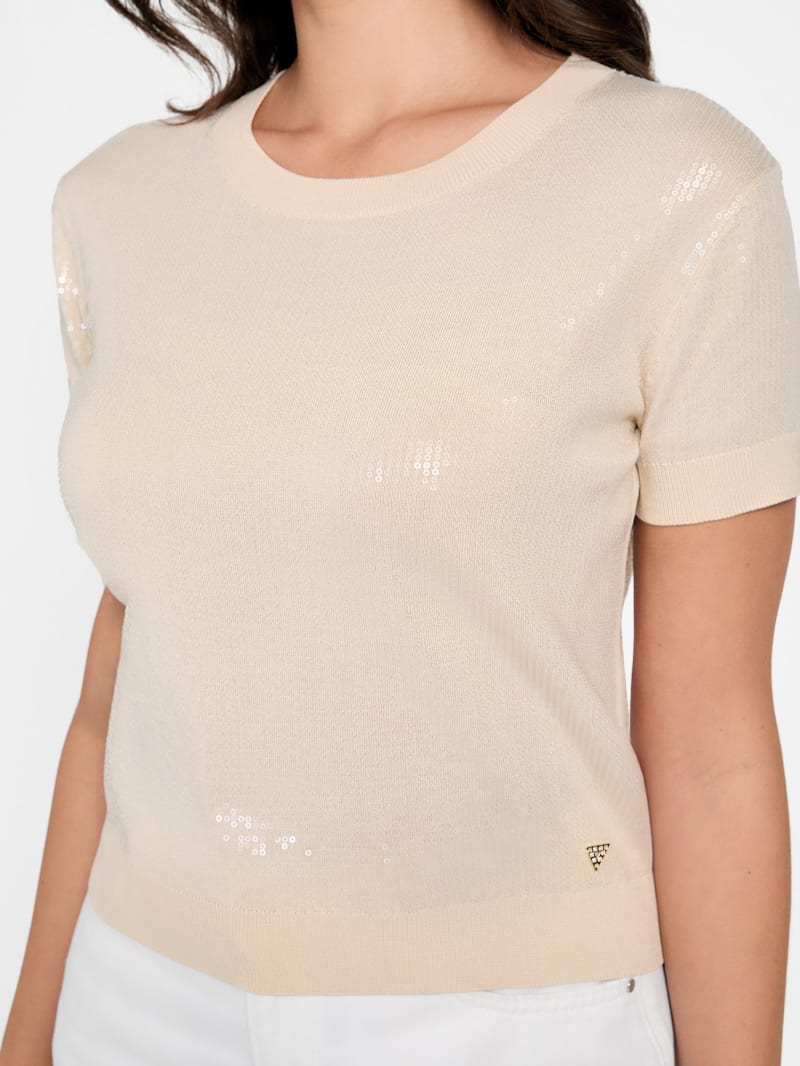 Crewneck Juniper Sequin Sweater